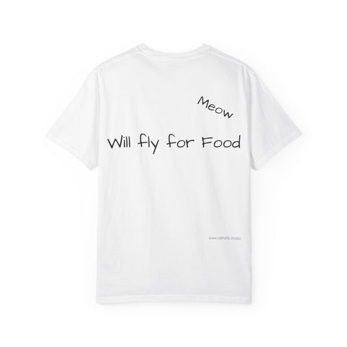 T-Shirt — "Professional Loaf" Cat Tee (Will Fly for Food)