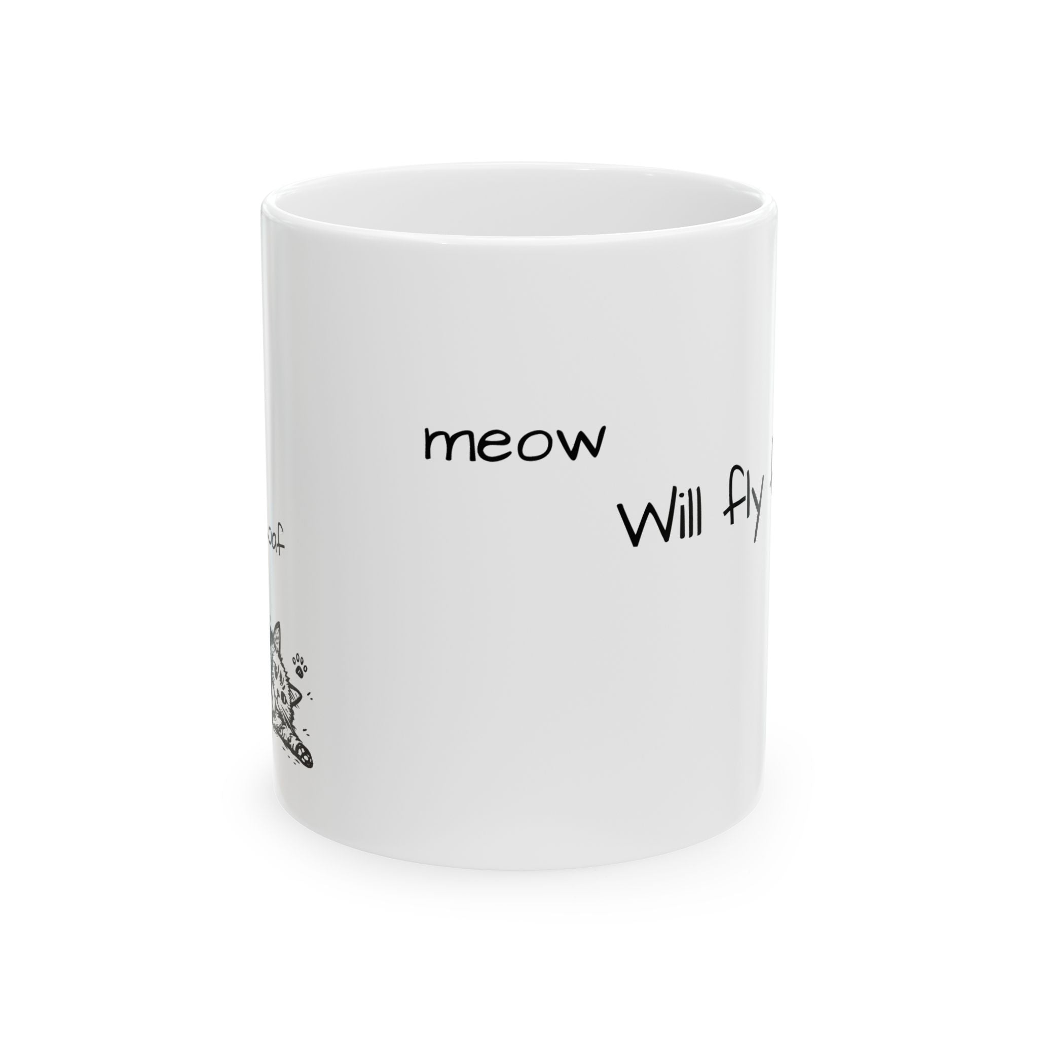 Cat Doodles Mug | Hand-Drawn Meow Illustration Ceramic Mug